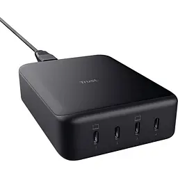 Зарядний пристрій Trust Maxo 240Вт,GaN, 4xUSB-C,PD, чорний (25413_TRUST)