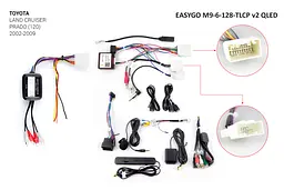 Штатна автомагнітола EasyGo M9-6-128-TLCP v2 QLED Toyota Land Cruiser Prado (120) - мініатюра 2