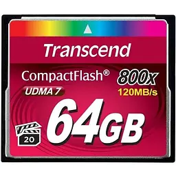 Карта пам'яті Transcend CompactFlash 64GB Premium 800x (TS64GCF800)