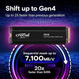 SSD накопичувач Crucial P310 2TB (CT2000P310SSD5) [142548] - мініатюра 3