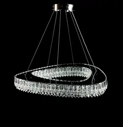 Кришталева світлодіодна люстра Splendid Ray L7069/800/1 LED (CH+clear) - мініатюра 3