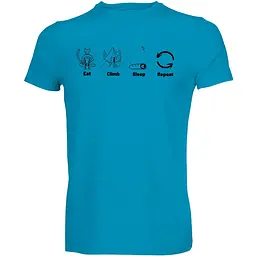 Футболка Fram Eat climb sleep repeat XL Синя (1044-id_7840)