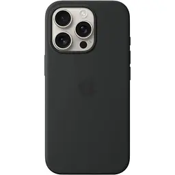 Оригінальний силіконовий чохол Apple Silicone Case with MagSafe для Iphone 16 Pro Midnight Black MYYJ3ZM/A - мініатюра 2