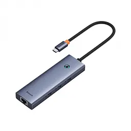 Мультиадаптер хаб Baseus Flite 6-Port Type-C to HDMI4K 3xUsb 3.0 RJ45 (B00052807813-00) - мініатюра 2
