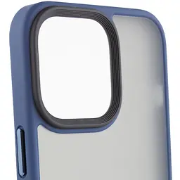 TPU+PC чохол Metal Buttons для Apple iPhone 14 Pro Max 6.7" Синій - мініатюра 3