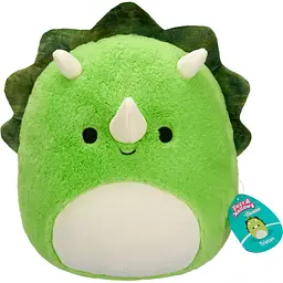 М'яка іграшка Squishmallows Трицератопс Трістан 30 см зелена (SQCR06764) - мініатюра 6