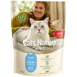 Сухий корм Mera Cats Nature Adult Trout (Forelle) з фореллю для дорослих котів всіх порід  2 кг 