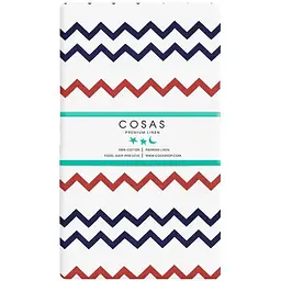 Простирадло Cosas полуторне 155х240 mini zigzag, червоний (ZigBlueRed_155)