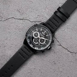 Чоловічий водостійкий наручний годинник Lee Cooper Wolf (Чорний) - мініатюра 2