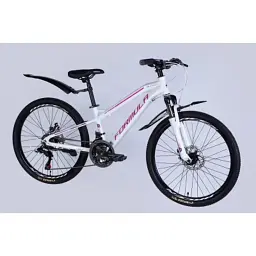 Велосипед Formula 24" BLACKWOOD DD FR рама-12,5" AL 2026 біло-рожевий (OPS-FR-24-444) - мініатюра 2