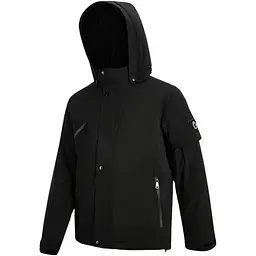 Термокуртка Ninetygo Windproof Anti-Drilling Hooded Down Jacket Size L Black (6941413233019) [120957] - мініатюра 1