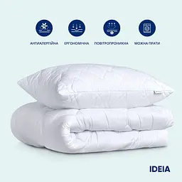 Набір Ideia Classic: ковдра + подушка, полуторний, білий (8-32954 білий) - мініатюра 2