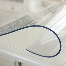Гнучке (м'яке, рідке) скло скатертину на стіл Soft Glass 1.9х1.4м (товщина 2.0 м) Прозора - мініатюра 9