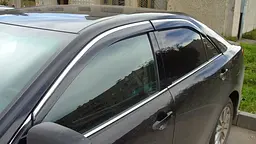 Дефлектори вікон вітровики для Toyota Camry V50 2011- (З Хромом ) (08611-33840)