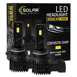 Автолампа Solar LED HB3(9005) 12V 30W 3000Lm 6500K CSP3570 2шт(8405S2)