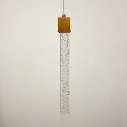 Світильник із підвісною скляною паличкою у латунному корпусі | Арт. SC 11/1 AB | Line F - мініатюра 5