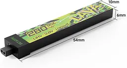 Акумулятор BetaFPV Lava 2 1S 280 mAh BT2.0 / 3.8V / 95C / LiHV для FPV Air, Meteor, Cetus, Tiny Whoop (19518) - мініатюра 2