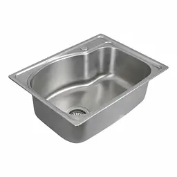 Кухонна мийка з нержавіючої сталі Platinum САТІН 5843 (0,6/210 mm), Satin - мініатюра 3
