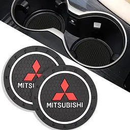 Антискользящий коврик В Подстаканник Mitsubishi ⌀7 см 2 шт