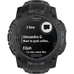 Смарт-годинник Garmin Instinct 3 Solar 50mm Tactical Edition Black with Black Band (010-02935-50) [135951] - мініатюра 2