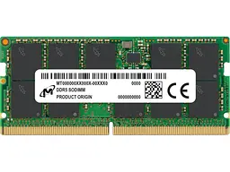 Пам'ять для ноутбуків Micron 8 GB SO-DIMM DDR5 4800 MHz (MTC4C10163S1SC48BA1)