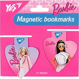 Закладки магнітні Yes Barbie heart 2 шт. (708110) - мініатюра 2