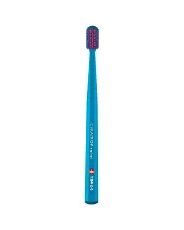 Зубна щітка Curaprox Velvet 12460 блакитна з бордовим - мініатюра 2
