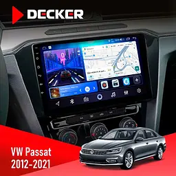 Штатна магнітола Volkswagen Passat 2012-2021 Decker D10-006 4x64, 4G Decker (НФ-00009564)