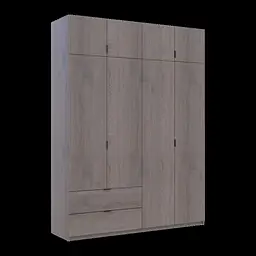 Розпашна Шафа для одягу Doros Лукас Канноло/Канноло 180х50х240 (44900367) - мініатюра 7