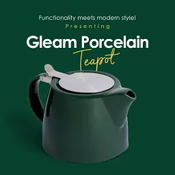 Gleam - Порцеляновий чайник з інфузором - мініатюра 2