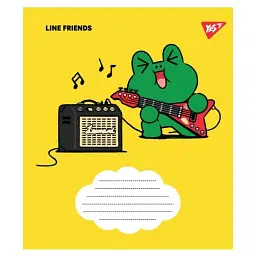 Нотний зошит A5 12арк. Line friends 766255/Yes/(25)(500) - мініатюра 4