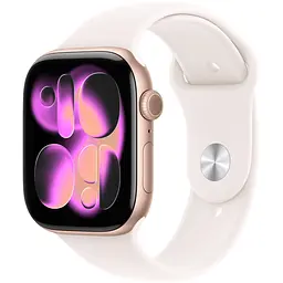 Смарт-годинник Apple Watch Series 11 GPS 42mm Rose Gold Aluminum Case with Light Blush Sport Band S/M (MEU04) [145297] - мініатюра 1