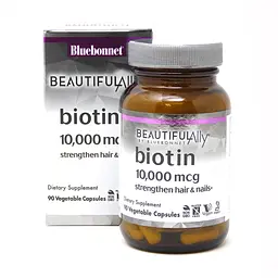 Вітаміни та мінерали Bluebonnet Nutrition Beautiful Ally Biotin 10000 mcg, 90 вегакапсул