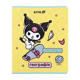 Зошит Kite предметний Kuromi 48 аркуші, клітинка, географія (HK25-240-5)