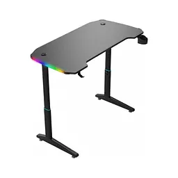 Комп'ютерний стіл GT Racer T-1221 Black (T-1221 (120x60x71-79) Black) - мініатюра 2