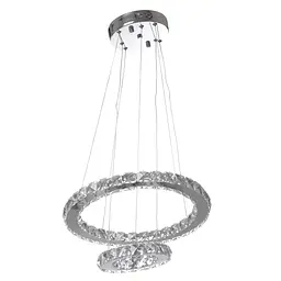 Люстра підвісна Brille в хол з пультом для холу LED 48W WW+NW+CW CH (BR-988S/2)