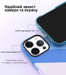 Захисний чохол Vokamo для iPhone 15 Plus з магнітом Blue - мініатюра 5