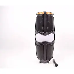 Акумуляторна акустична система XPRO Q86 колонка 80Вт 8 дюймів USB SD FM радіо Bluetooth 1 радіомікрофон ДУ - мініатюра 3