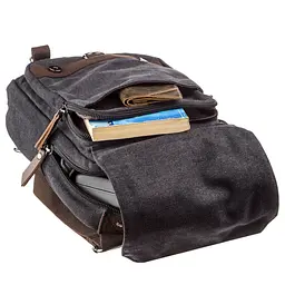 Сумка-рюкзак на одне плече 20143 Vintage чорний - мініатюра 7