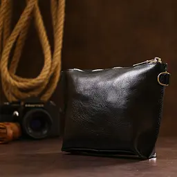 Шкіряна косметичка SHVIGEL 20х13,5х5 см acs0025810 - мініатюра 7