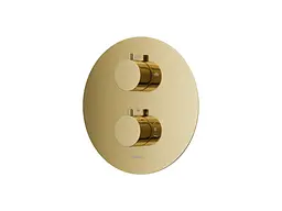 Душова система прихованого монтажу Corsan Lugo gold + BOX з термостатом Z03TGL, Золотий - мініатюра 3