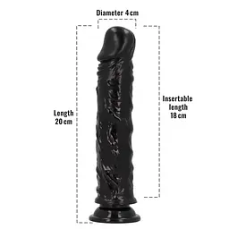 Фалоімітатор з ароматом лакриці Toyz4lovers Delicious Dildo Liquorice, 20 см - мініатюра 4