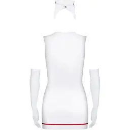 Еротичний костюм Obsessive Emergency dress + stetoscope S/M - мініатюра 3