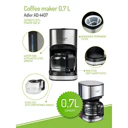 Крапельна кавоварка Adler AD 4407 - мініатюра 8