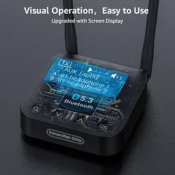 Bluetooth-передавач 1Mii B06TX+ 5.3 для ТВ і ПК, підтримка 2 навушників - мініатюра 7