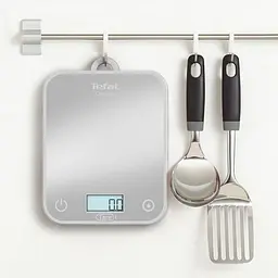 Ваги кухонні Tefal Optiss 5 кг скло AAAx2 в комплекті сріблясті (BC50U4V0) - мініатюра 7