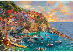 Пазл Clementoni High Quality Collection: Забарвлена Манарола, Італія (High Quality Collection - Painted Landscape Manarola Puzzle - 2000 pcs.), 2000 ел. (32087) - мініатюра 2