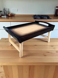 Складаний кавовий столик для сніданку в ліжко 42×28×17 см №2 - мініатюра 8