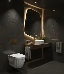Умивальник Rea Duo накладний 38x38 см white REA-U3602 - мініатюра 4