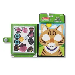 Блокнот з багаторазовими наліпками "Домашні тварини" MelissaandDoug MD30512, 10 картинок - мініатюра 3